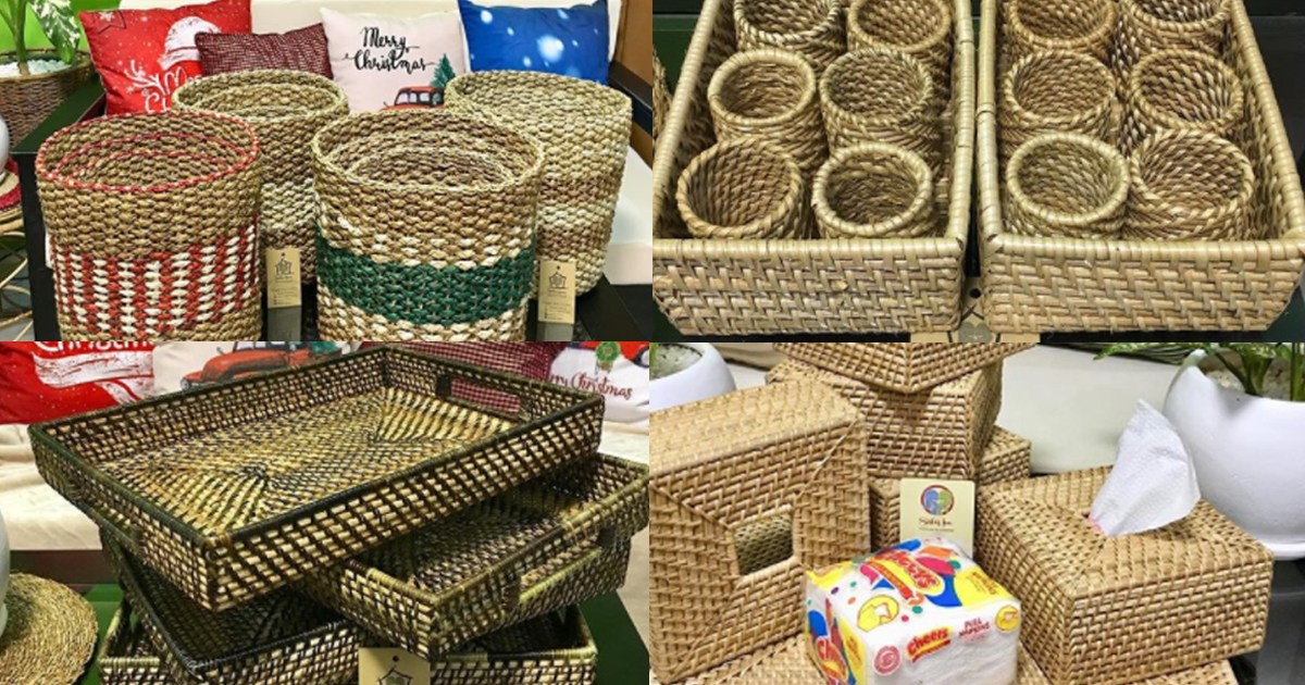 Handcrafted storage baskets and planters Cebu local business